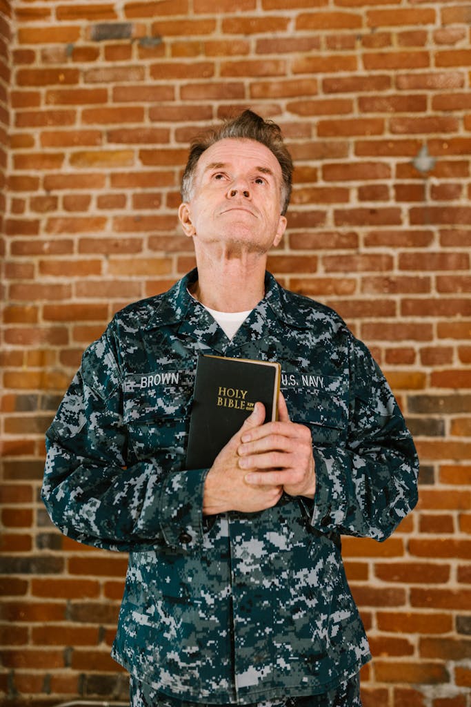 Christian man praying about setting boundaries in relationships